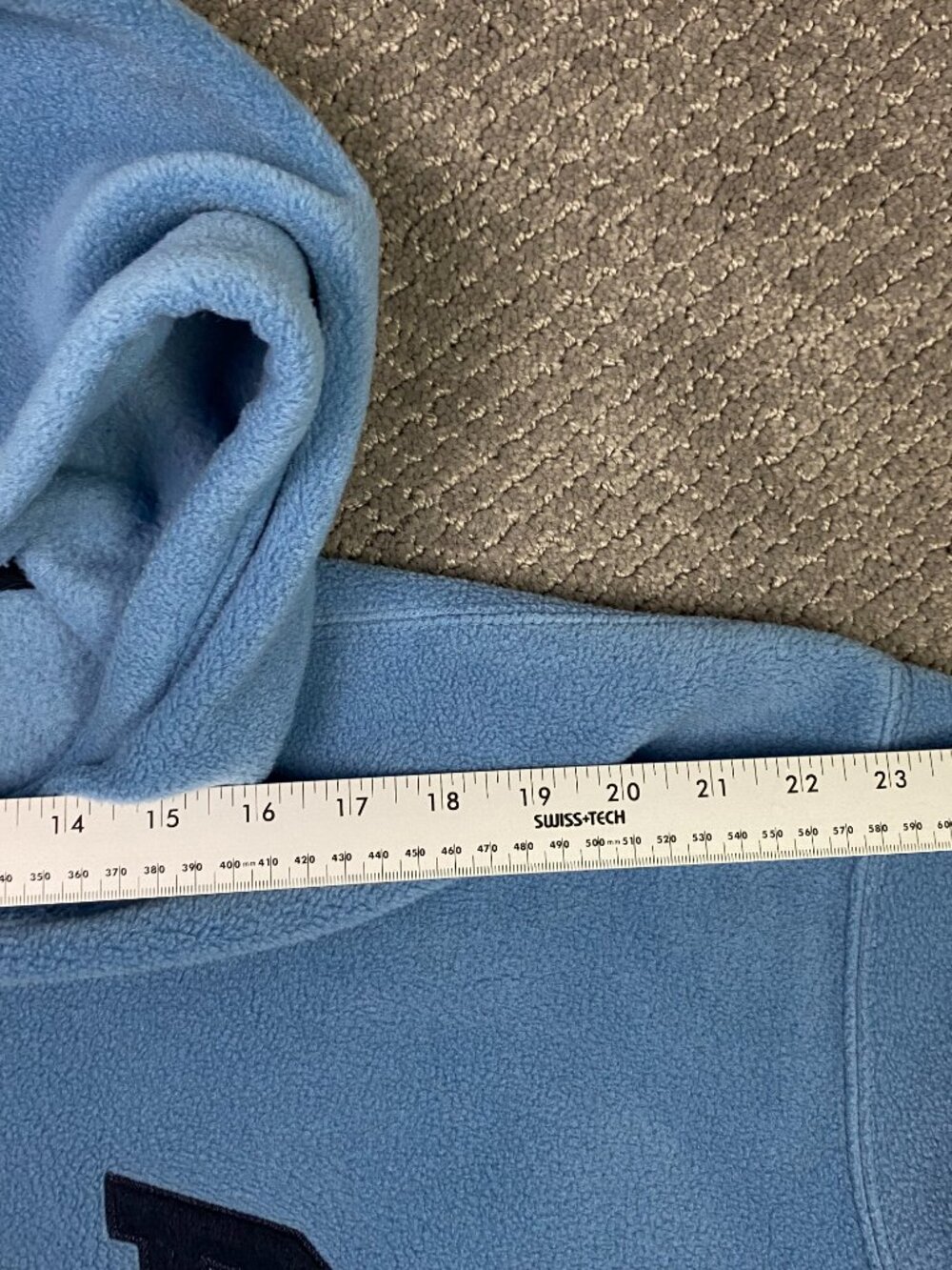 Vintage Y2K GAP Fleece Hoodie Mens XL Light Blue Pullover - Picture 14 of 16